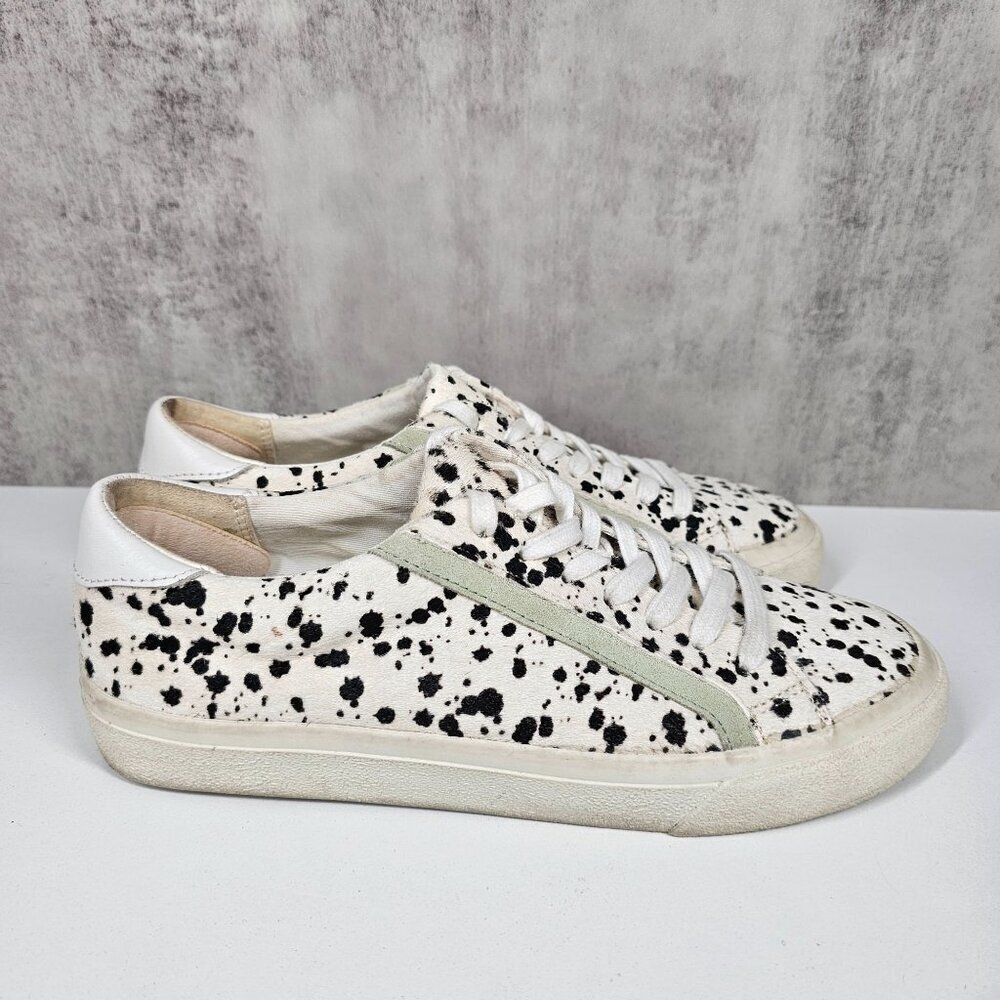 Madewell Dalmatian Print Fur Sneakers‎ Fur Upper Casual Lace-Up Shoes Womens 7